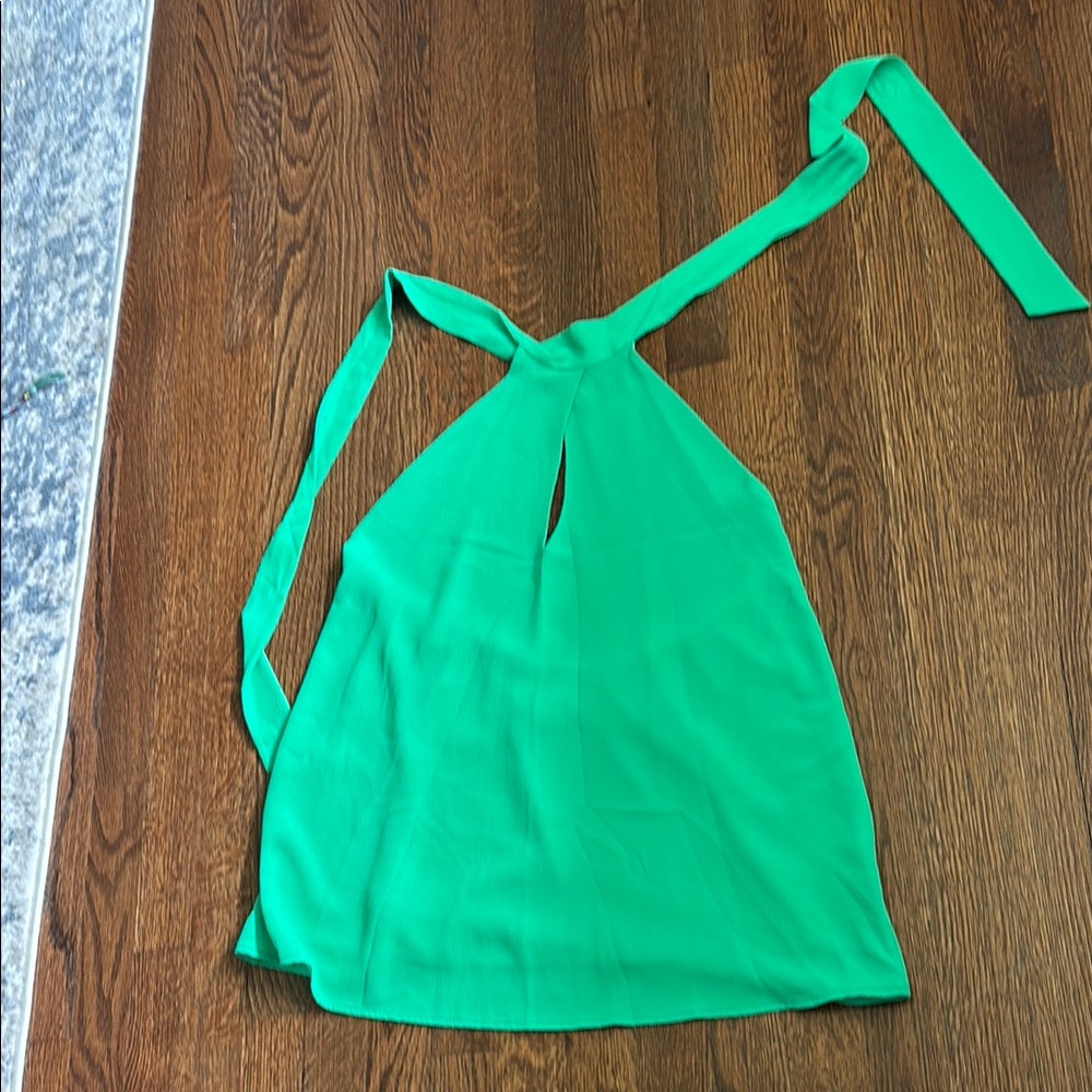 Tyche Green Halter Blouse